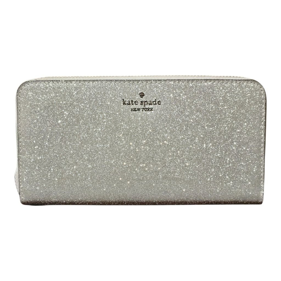 Kate Spade Wallet, Silver Glitter - Picture 4 of 16